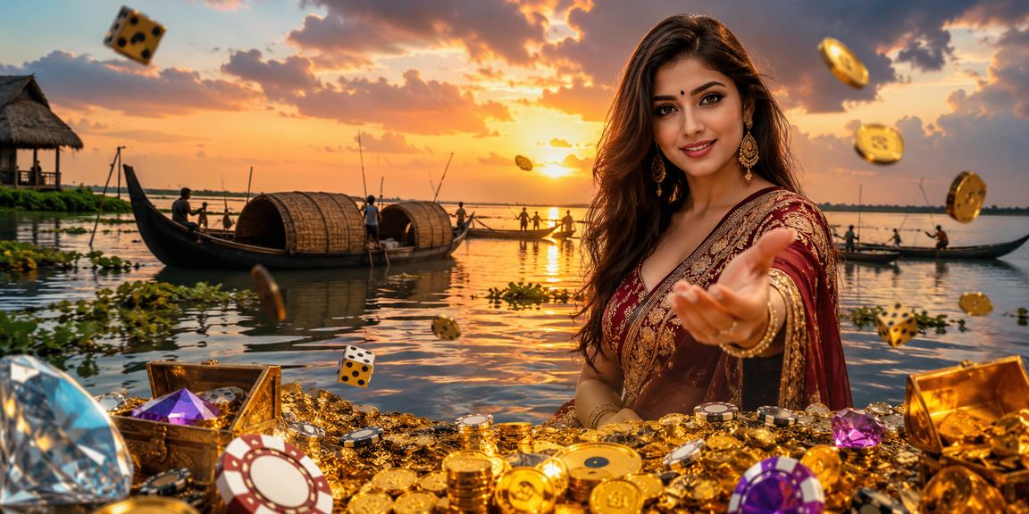 তাঙ্গুয়ার হাওরের পটভূমিতে বাংলাদেশি ব্যবহারকারী 75 db স্পোর্টস অ্যাপ ব্যবহার করছেন